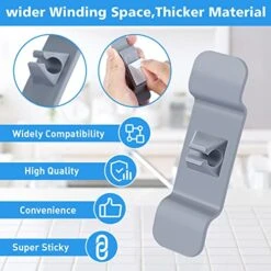 4 PCS Cord Organizer For Appliances, Kitchen Small Appliance Cord Organizer Stick On Mixer, Blender, Coffee Maker, Pressure Cooker And Air Fryer, Prefect Cord Keeper 11 4 PCS Cord Organizer For Appliances, Kitchen Small Appliance Cord Organizer Stick On Mixer, Blender, Coffee Maker, Pressure Cooker And Air Fryer, Prefect Cord Keeper -Wilton Shop 51PcGceJjLL