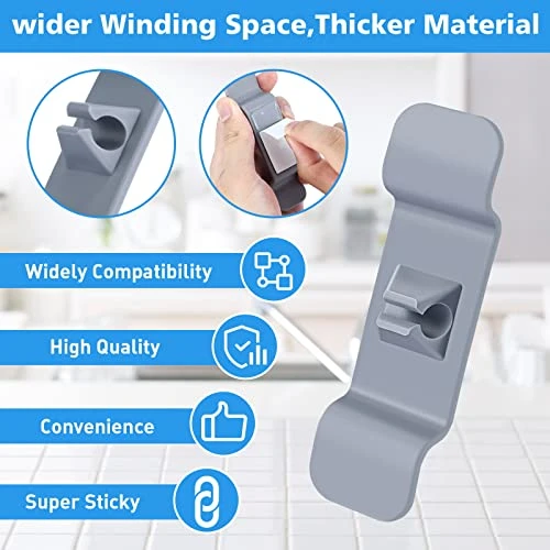 4 PCS Cord Organizer For Appliances, Kitchen Small Appliance Cord Organizer Stick On Mixer, Blender, Coffee Maker, Pressure Cooker And Air Fryer, Prefect Cord Keeper 5 4 PCS Cord Organizer For Appliances, Kitchen Small Appliance Cord Organizer Stick On Mixer, Blender, Coffee Maker, Pressure Cooker And Air Fryer, Prefect Cord Keeper - Image 3