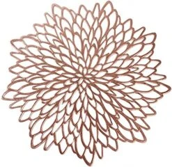 12 Pack Gold Metallic Round Placemats Laminated Vinyl Leaf Dining Table Decorative By Snowkingdom -Wilton Shop 51Pf6O0NhRS. AC