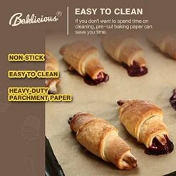 220 Pcs Unbleached Parchment Paper Baking Sheets, Baklicious Pre-cut Heavy Duty Parchment Baking Paper For Air Fryer, Oven, Bakeware, Steaming, Cooking Bread, CupCake, Cookies -Wilton Shop 51PlUItzTmL
