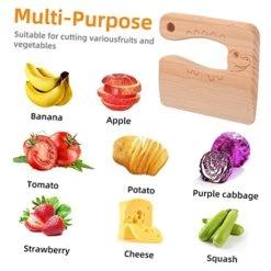 3 Pcs Kitchen Toys Squiz Toys Kid Toys Tools For Toddlers Toddler Cutlery Kids Kitchen Tool Kids For Real Cooking Wood Kids Kitchen Tools Wooden Vegetable Knife Child Kids Cutlery -Wilton Shop 51Q1oCvkfbL