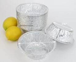Disposable Aluminum 5 3/4 Extra Deep Meat/Pot Pie Pan #2400 By Durable Packaging (50)