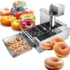 Automatic Donut Machine, 4 Rows Commercial Digital Donut Fryer Commercial Mini Donut Maker Donut Machine Maker Adjustable Donut Thickness Stainless Steel 6L Hopper,110V -Wilton Shop 51Q8RJxkRhL
