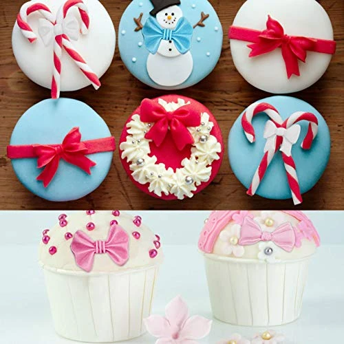 Rain (Set Of 2) Bowknot Fondant Molds,Polymer Clay Molds, Large & Small Ribbon Bow Tie Silicone Mold For Cupcake Toppers Gumpaste, Sugarcraft, Cake Decorating 5 Rain (Set Of 2) Bowknot Fondant Molds,Polymer Clay Molds, Large & Small Ribbon Bow Tie Silicone Mold For Cupcake Toppers Gumpaste, Sugarcraft, Cake Decorating - Image 3