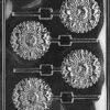 F083 Sunflower Lollipop Chocolate Candy Mold With Molding Instructions Included -Wilton Shop 51QFZbC1YqL