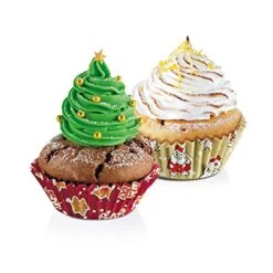 Tescoma Baking Cups Ø 6 Cm, 60 Pcs, Christmas Delícia, Assorted, 21 X 11 X 3.2 Cm