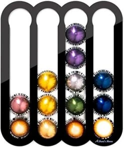 Coffee Pod Holder For Nespresso Vertuo Capsules - Magnetic Holder Suitable To Be Mounted On The Fridge (Black) -Wilton Shop 51QOjyalQFL. AC