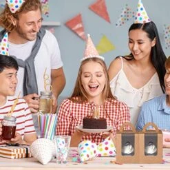 60 Pcs Individual Cupcake Boxes, Brown Single Cupcake Boxes With Window Inserts And Handle, Kraft Cupcake Containers Bulk For Bakery Wrapping Party Favor Packing -Wilton Shop 51QZbEmL0DL