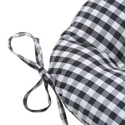 Outdoor/Indoor Dawson Pewter Chair Pads, 15.5" X 16", Black 2 Count 15 Outdoor/Indoor Dawson Pewter Chair Pads, 15.5" X 16", Black 2 Count -Wilton Shop 51Qf9TfoWwS