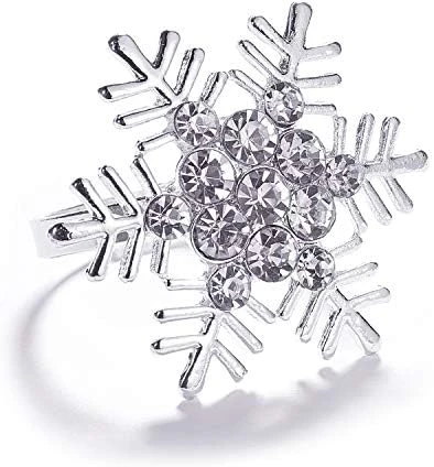 Set Of 8 Christmas Wreath Napkin Rings Set- Diamond Wreath Xmas Napkin Ring Holders For Cloth Napkins, Christmas Holiday Party Dinner Table Decoration 12 Set Of 8 Christmas Wreath Napkin Rings Set- Diamond Wreath Xmas Napkin Ring Holders For Cloth Napkins, Christmas Holiday Party Dinner Table Decoration - Image 10