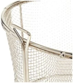 Winco FBRS-8 Round Wire Fry Basket, 8-1/2-Inch, 6-Mesh,Nickel,Medium -Wilton Shop 51QpQnELfKL