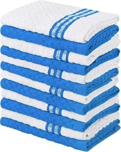 12 Pack Kitchen Towels, 15 X 25 Inches Cotton Dish Towels, Tea Towels And Bar Towels (Red) -Wilton Shop 51R57ZYFOuL. AC