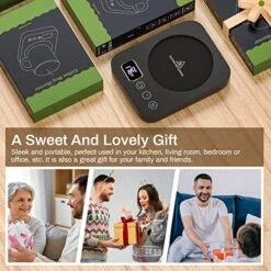 Mug Warmer, Upgrade Coffee Warmer For Desk With 3 Temperature Settings, Fast Heating Cup Warmer 12 Timer, 4H Auto Shut Off, Gravity Sensor, Keep Best Temp For Tea,Beverage,Milk -Black 16 Mug Warmer, Upgrade Coffee Warmer For Desk With 3 Temperature Settings, Fast Heating Cup Warmer 12 Timer, 4H Auto Shut Off, Gravity Sensor, Keep Best Temp For Tea,Beverage,Milk -Black -Wilton Shop 51R62yxCYNL