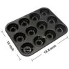 Mini Fluted Tube Cake Pan, Non-Stick 2.8 Inch Cake Baking Pan, Heavy Gauge Carbon Steel (12-Cavity) 2 Mini Fluted Tube Cake Pan, Non-Stick 2.8 Inch Cake Baking Pan, Heavy Gauge Carbon Steel (12-Cavity) -Wilton Shop 51RAsCchDRL