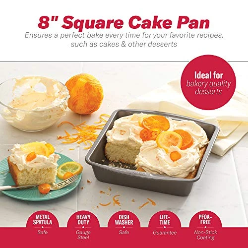 Loaf Pan, 9 X 5 Inch, Gray & 04017 786173391991 8 Inch X 8 Inch Square Cake Pan, 8 X 8 Inch, Grey 8 Loaf Pan, 9 X 5 Inch, Gray & 04017 786173391991 8 Inch X 8 Inch Square Cake Pan, 8 X 8 Inch, Grey - Image 6