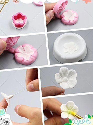 Cherry Blossom Silicone Fondant Cake Mold Flower Cake Design Moulds Chocolate Icing Candy Decorating Mould 5 Cherry Blossom Silicone Fondant Cake Mold Flower Cake Design Moulds Chocolate Icing Candy Decorating Mould - Image 3