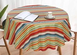 Round Tablecloth 70 Inch, For 3-6 Feet Tables, Round Table Cover Is Stain Resistant, Washable. Perfect For Indoor, Outdoor Tablecloth, Kitchen, Dining, Wedding, Parties, Holiday - Multi Flower -Wilton Shop 51RLHQFOSgL. AC