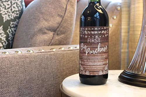 6 Rustic Housewarming Gifts For New Home, New Homeowner Stickers Or Wine Label Gift Set Ideas For Presents, Congrats Home Sweet Home Party, Unique Real Estate Gifts From Agent For Client 6 6 Rustic Housewarming Gifts For New Home, New Homeowner Stickers Or Wine Label Gift Set Ideas For Presents, Congrats Home Sweet Home Party, Unique Real Estate Gifts From Agent For Client - Image 4