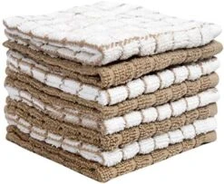 Kitchen Towels 16"x 28" | Dish Towels | Kitchen Hand Towels | Large Dishcloths Set | Highly Absorbent Tea Towel, Soft With Hanging Loop | Natural Ring Spun Cotton, 380 GSM | Aqua Check Design - 6 Pack 23 Kitchen Towels 16"x 28" | Dish Towels | Kitchen Hand Towels | Large Dishcloths Set | Highly Absorbent Tea Towel, Soft With Hanging Loop | Natural Ring Spun Cotton, 380 GSM | Aqua Check Design - 6 Pack -Wilton Shop 51RUAFQBbaL. AC