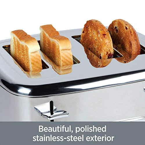10942223917 Stainless Steel Digital Toaster With Extra Wide Slot, 4-Slice, Silver 4 10942223917 Stainless Steel Digital Toaster With Extra Wide Slot, 4-Slice, Silver - Image 2