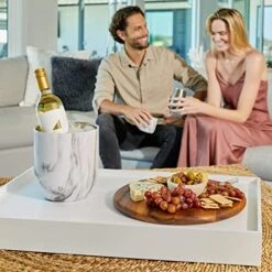 Everyday Collection Double Wall Insulated Stainless Steel Ice Bucket With Lid And Tongs, 3 Liters -Wilton Shop 51RbGjZjMnL