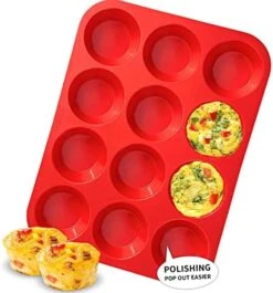 Silicone Muffin Pan - 12 Cups Regular Silicone Cupcake Pan, Non-stick Silicone Great For Making Muffin Cakes, Tart, Bread - BPA Free And Dishwasher Safe 23 Silicone Muffin Pan - 12 Cups Regular Silicone Cupcake Pan, Non-stick Silicone Great For Making Muffin Cakes, Tart, Bread - BPA Free And Dishwasher Safe -Wilton Shop 51Rbesd9P3L. AC