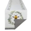 DII Bumblebee Checkered Kitchen Collection, Reversible Table Runner, 14x108, Bee Kind Gingham -Wilton Shop 51RjT0N7vRL
