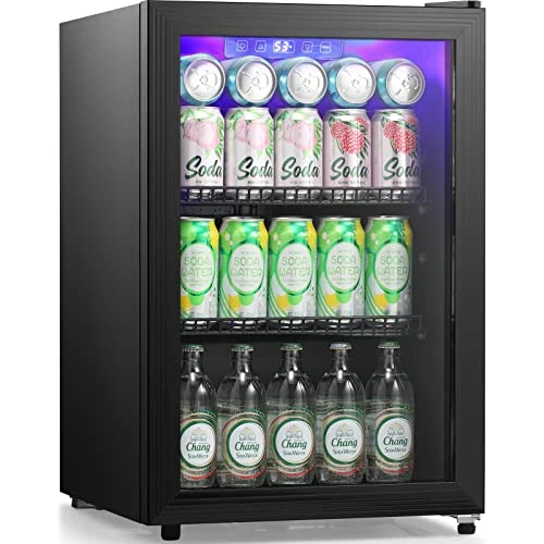 Beverage Refrigerator Cooler - Mini Fridge Soda Or Beer, Wine Or Champagne Cooler For Home/Bar/Office,Adjust Temperature With Glass Door,Shelves,Black Touch Control Panel,2.4Cu.Ft…… 3 Beverage Refrigerator Cooler - Mini Fridge Soda Or Beer, Wine Or Champagne Cooler For Home/Bar/Office,Adjust Temperature With Glass Door,Shelves,Black Touch Control Panel,2.4Cu.Ft……