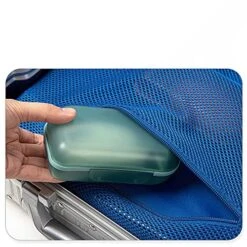 Drainage Soap Box Portable Soap Dishes Case Durable Plastic Sealed Travel Washing Soap Box With Lid Bathroom Gadget Slip-Proof Soap Case (Color : Green) -Wilton Shop 51RuUz9RE2L