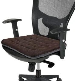 Excellent Support Effect Office Chair Cushion 1 Pack, Luxury Air Mesh Breathable Non-Slip Desk Computer Seat Cushion, Kitchen Dining Room Square Chair Pad (1 Count, Black) -Wilton Shop 51S3bvlGbrL. AC 1