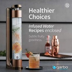 Wenty39 Qarbo Sparkling Water Maker With 4 Bottles, And 3 Aircharge Caps (Chrome) 12 Wenty39 Qarbo Sparkling Water Maker With 4 Bottles, And 3 Aircharge Caps (Chrome) -Wilton Shop 51SAW2WtQ0L 1