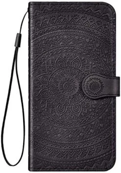 Compatible With Samusng Galaxy S7 Edge Case Emboss Mandala Floral Pu Leather Wallet Strap Case With Card Holder Slots Shockproof Magnetic Kickstand Stand Folio Flip Book Protective Cover,gray -Wilton Shop 51SJ3rjQPuL. AC