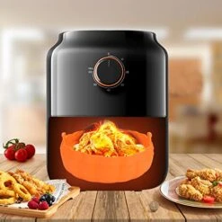 Air Fryer Silicone Pot - CRTHL Halloween Decorations Silicone Air Fryer Liner 7inch Reusable Heat Resistant Easy Cleaning Air Fryer Silicone Basket For 3 To 5 QT For Air Fryer Oven Accessories 9 Air Fryer Silicone Pot - CRTHL Halloween Decorations Silicone Air Fryer Liner 7inch Reusable Heat Resistant Easy Cleaning Air Fryer Silicone Basket For 3 To 5 QT For Air Fryer Oven Accessories -Wilton Shop 51SPmFzsz7L