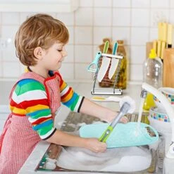 Children's Knifes Set,Childrens Knives Cooking Kids Safe Friendly Firm Cutting Board Peeler Real Fit Beginners Nylon Baking Fruit Salads Cakes Sandwich Vegetables Fun Grip Serrated Blue Pack -Wilton Shop 51SPquvt1gL