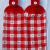 THE PIONEER WOMAN SWEET ROSE RED GINGHAM - BUFFALO CHECK - HANGING KITCHEN TOWELS - SET OF 2 2 THE PIONEER WOMAN SWEET ROSE RED GINGHAM - BUFFALO CHECK - HANGING KITCHEN TOWELS - SET OF 2 -Wilton Shop 51STx6DVYkL