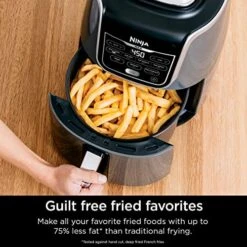 Ninja AF161 Max XL Air Fryer That Cooks, Crisps, Roasts, Bakes, Reheats And Dehydrates, With 5.5 Quart Capacity, And A High Gloss Finish, Grey -Wilton Shop 51SWxRRUNgL