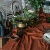 Table Runner 30x135 Inches Cheesecloth Tablecloth For Romantic Wedding Rustic Boho Style Natural Cotton Elegant Decor (Terracotta) -Wilton Shop 51SZzdq0rEL