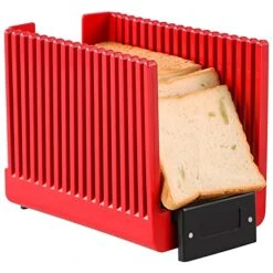 Bread Slicer For Homemade Bread Loaf Bagels, Bread Slicing Guide Easy To Clean Flodable And Campact Bread Cutter Without BPA