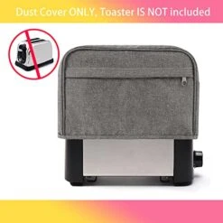 2 Slice Toaster Cover, Bread Toaster Oven Dustproof Cover With Pockets, Waterproof Kitchen Small Appliance Cover Broiler Appliance Organizer Bag Anti Fingerprint Protection Woman Gifts (S, Grey) -Wilton Shop 51SpeBCdUYL