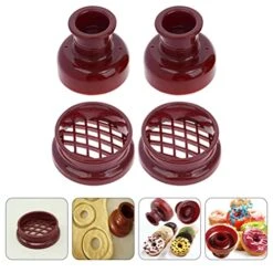 Cake Decorating Donut Maker Cutter Non-stick Doughnut Molds 4pcs Fondant Cake Bread Dessert Bakery Moulds Biscuit Stamp Moulds Baking Tool For Home Kitchen Pineapple Shape Donut Cutter -Wilton Shop 51SyIUOruKL