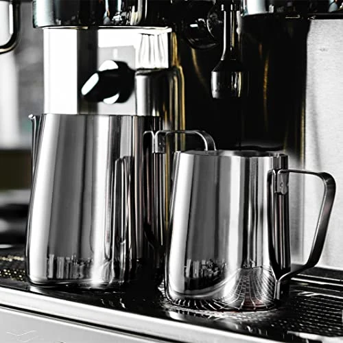 Stainless Steel Milk Frothing Pitcher 20 Oz (600 Ml) Espresso Steaming Coffee Barista Craft Latte Cappuccino Milk Cream Frother Cup Pitcher Milk Jug Coffee Maker Espresso Machines, Polished Finished 8 Stainless Steel Milk Frothing Pitcher 20 Oz (600 Ml) Espresso Steaming Coffee Barista Craft Latte Cappuccino Milk Cream Frother Cup Pitcher Milk Jug Coffee Maker Espresso Machines, Polished Finished - Image 6