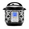 KRAFT'D Wrap For Instant Pot Smart Wifi 6 Quart | Fits InstaPot SmartWifi 6QT | White Black Flowers Floral Print -Wilton Shop 51T4cnbQuHL