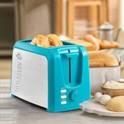 - 2-Slice Toaster With 7 Browning Control Settings, Teal/Stainless Steel - Great To Toast Bread, Bagels And Waffles 20 - 2-Slice Toaster With 7 Browning Control Settings, Teal/Stainless Steel - Great To Toast Bread, Bagels And Waffles -Wilton Shop 51T7j8dIb9L