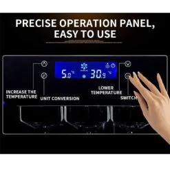 ADOORO Storage Fridge Wine Cooler, Thermostatic Door Wine Cooler, Air-Cooled Household Refrigerator Beech Rack -Wilton Shop 51T7qIGZRQL