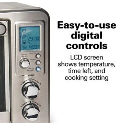 Hamilton Beach 31190C Digital Display Countertop Convection Toaster Oven With Rotisserie, Large 6-Slice, Stainless Steel -Wilton Shop 51TA7aCcdZL