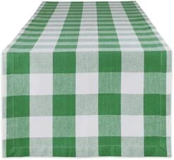 Buffalo Check Collection, Classic Farmhouse Table Runner, 14x72, Black & White -Wilton Shop 51TDgHpRKL. AC