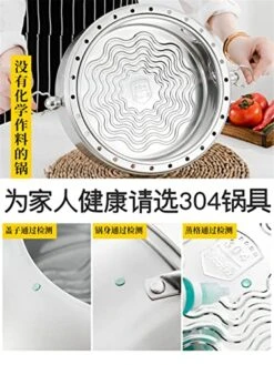 WAZTT Three Layer Thickened Steamer Pot Stainless Steel Large Capacity Steam Boilers Household Cooking Cookware (Color : 28CM Two Layers) -Wilton Shop 51TKr9agujL 1