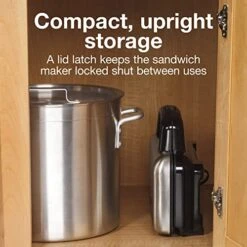 Deluxe Hot Sandwich Maker, Nonstick Plates, Stainless Steel (25415) -Wilton Shop 51TTleEQ4oL