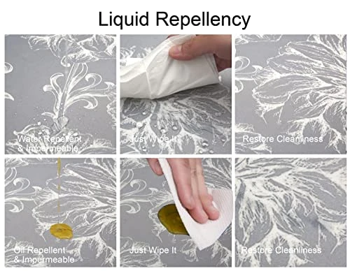 Cosilyt 1/10 Inch Ultra Thin Front Door Mat Rug Indoor Entrance Inside Non Slip, Large Waterproof Rubber Kitchen Rug And Interior Home Washable Door Mat, 24"×35", Baroque Grey 6 Cosilyt 1/10 Inch Ultra Thin Front Door Mat Rug Indoor Entrance Inside Non Slip, Large Waterproof Rubber Kitchen Rug And Interior Home Washable Door Mat, 24"×35", Baroque Grey - Image 4