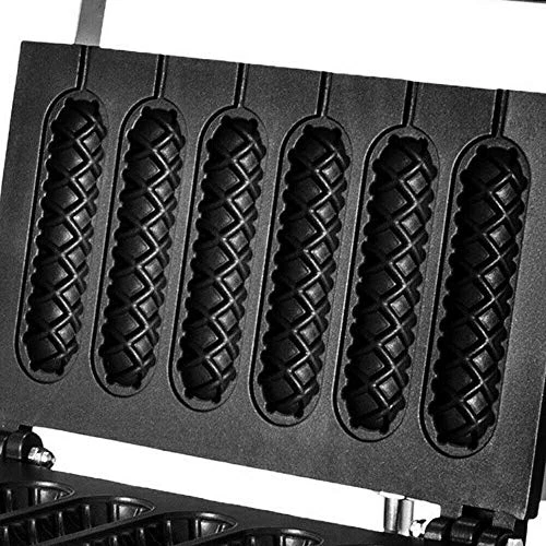 110 V Stainless Steel Corn Dog Maker,Electric Waffle Making Machine,6 Pcs Non-Stick Hot Dog Maker Equipment For Corn Dogs, Cheese Sticks, Cake Pops And More,1500 W Temperature Control 8 110 V Stainless Steel Corn Dog Maker,Electric Waffle Making Machine,6 Pcs Non-Stick Hot Dog Maker Equipment For Corn Dogs, Cheese Sticks, Cake Pops And More,1500 W Temperature Control - Image 6